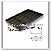 V037 Non-Stick 15 Rectangle individual Hamburger Bun Pan